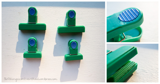 Decluttered items - kitchen clips.