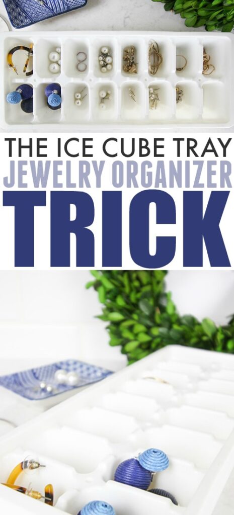 The ice cube tray jewelry organizer trick.